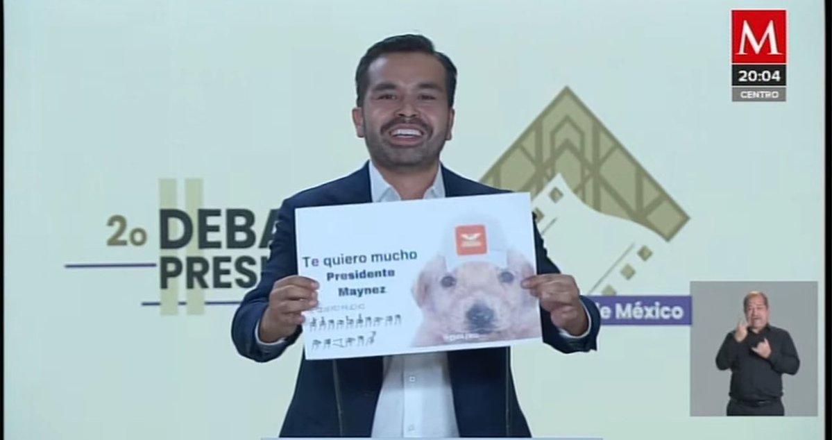porktendencia's tweet photo. "Jorge Álvarez Máynez": 
Porque sacó los primeros memes en el #DebateINE. https://t.co/LBsblWjwRf