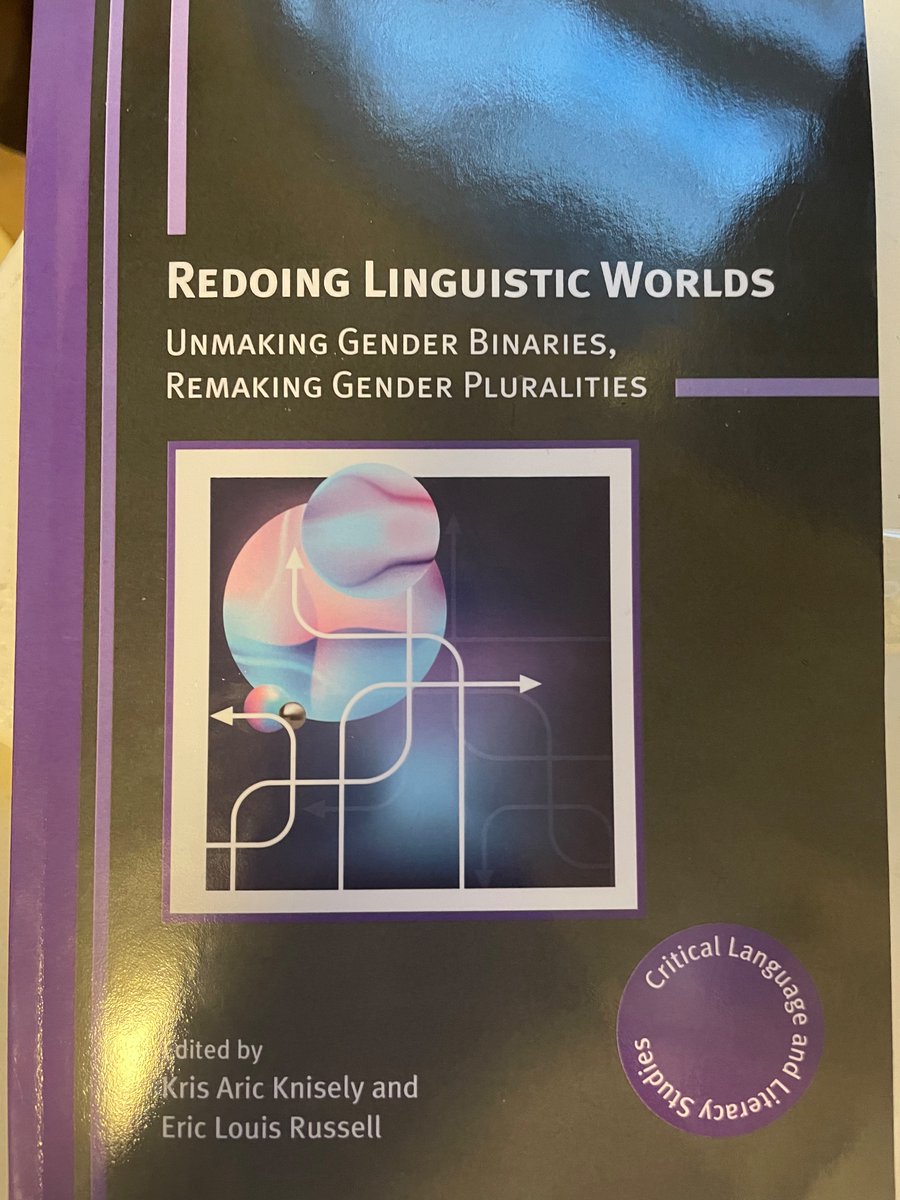 In the chaos of prepping for my qualifying exams I only checked my dept. mailbox for the first time all semester on Tues. Guess what I found? A hard copy of Redoing Linguistic Worlds! Feels surreal to think I have a chapter published in a Real Live Academic volume 😌