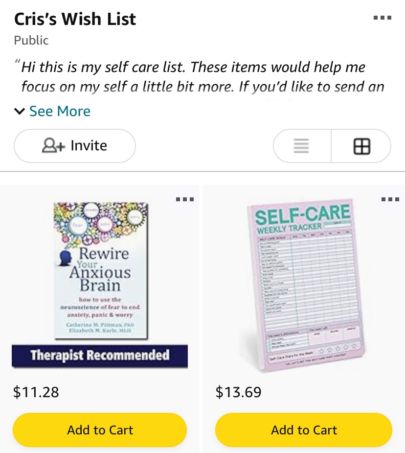@DiggerKPs139 Thank you for a place to share. As a special ed teacher I know many of us put ourselves last. I’m working on self care and would be thankful for any item on my self care list. @amazon amazon.com/hz/wishlist/ls…