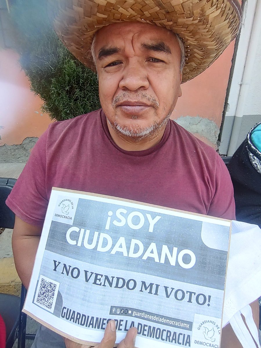 guardianesdmx's tweet photo. LA CIUDADANÍA RESPONSABLE NO VENDE SU VOTO 🗳️ 

#VotaLibre https://t.co/AeXFblBXlK