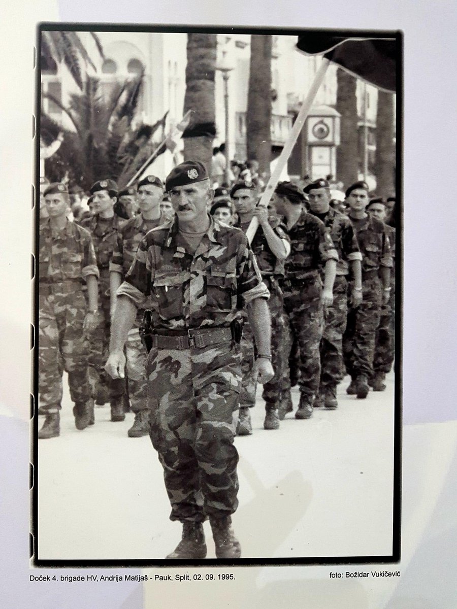 Congrats! on the 33rd anniversary of the founding of #Croatia’s legendary 4th Guards Brigade and all its members. Eternal thanks & glory to those who died. From the MDRD collection; photo: Božidar Vukičević, Sep 2, 1995, Split. Thanks MDRD Homeland Museum in Dubrovnik. 🇭🇷❤️