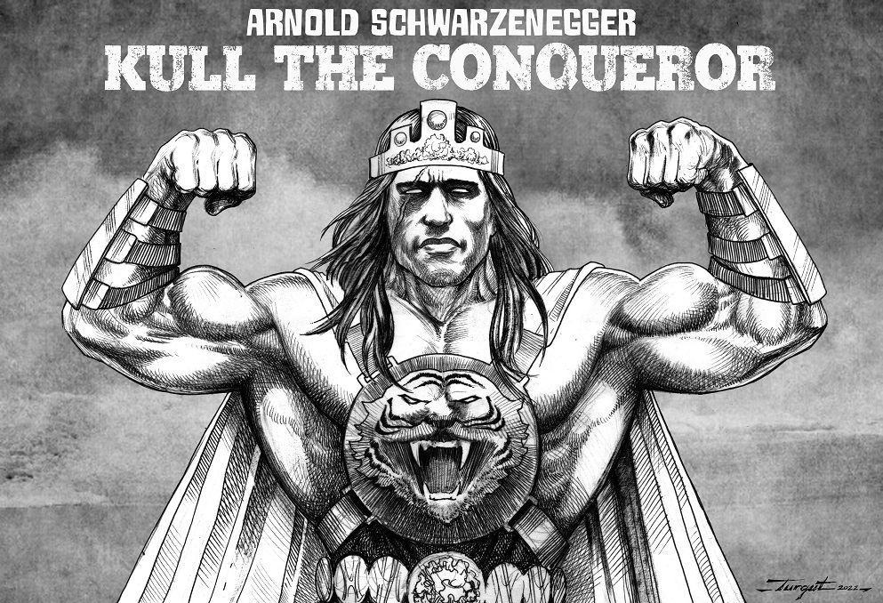 KULL THE CONQUEROR 
ARNOLD SCHWARZENEGGER
art work b y Turgut Ozalp
@Schwarzenegger 
#CONAN  #arnoldschwarzenegger #kull