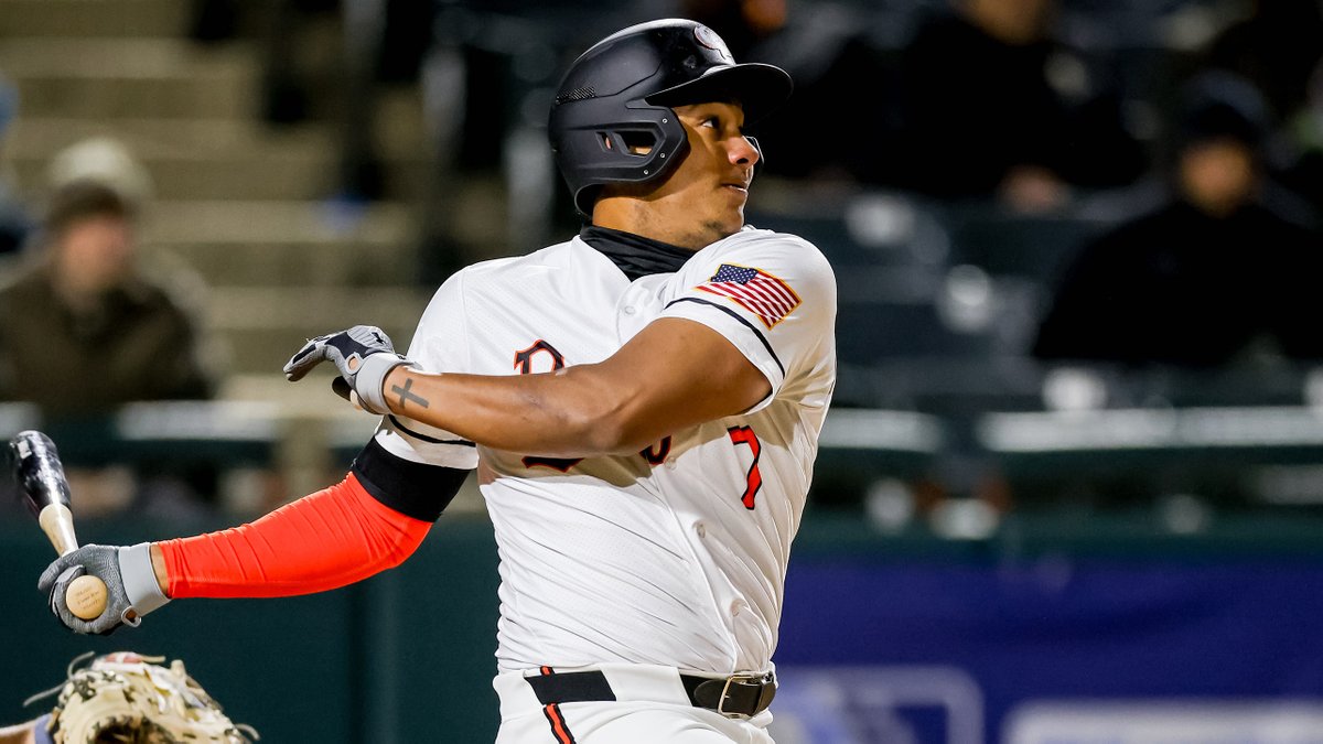 Samuel Basallo (@Orioles No. 2) finished the week with a show of strength. MLB's No. 19 prospect recorded his first multihomer game of the season, the fourth of his career: atmlb.com/3wjLNqM