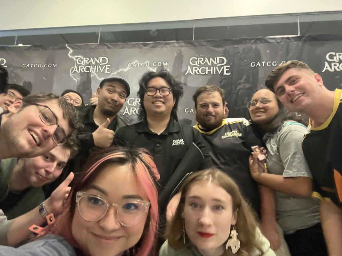 mimidgy's tweet photo. happy first birthday @grandarchivetcg!
thanks for a lifetime of friendships and looking forward to the future. i have never touched grass this much so thanks to the best tcg out there. exciting things ahead! we love you! 🥳🎂🎉 #grandarchivetcg #revelfest https://t.co/GBkD8Vknfc
