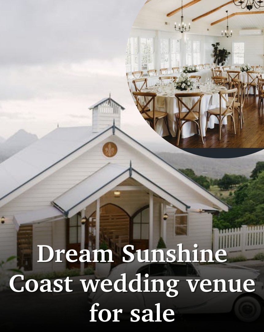 The owners of a popular hinterland wedding venue have listed their property and business on the market, and it's 'turnkey' ready for its new owner 💒👰🤵 Details 👉 bit.ly/4aSOFdr