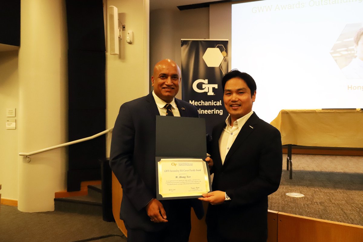 GT_HongYeo's tweet photo. So happy to share that I received the Outstanding Mid-Career Faculty Award from @MEGeorgiaTech; extremely grateful for the support from @DeveshRanjanGT and my mentors, @GarciaLabGT and Suresh Sitaraman. I owe this achievement to my students, postdocs, and researchers 🙌🙌 https://t.co/5BTPxuM2aW