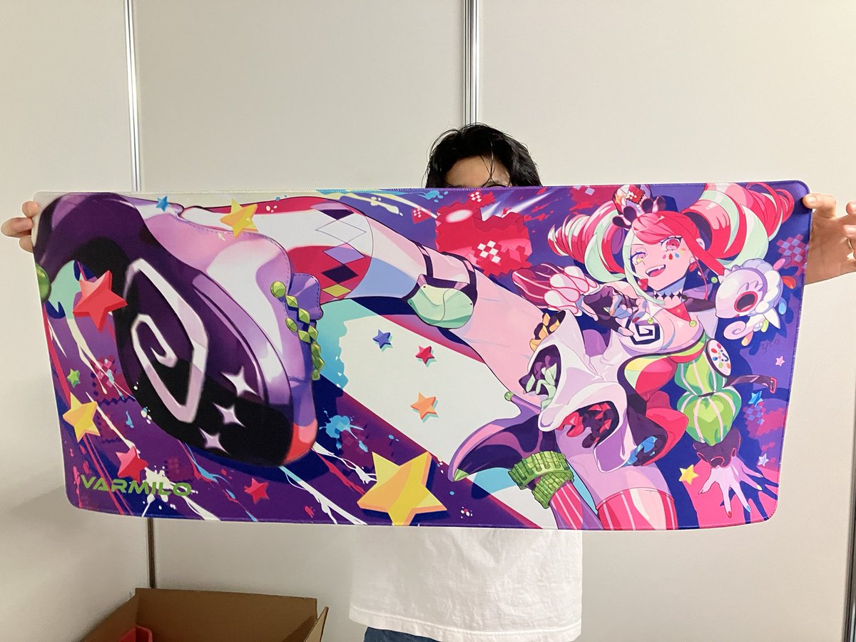 【激レア】【新品未使用品】ふもっふ パレットちゃん マウスパッド 本日も始まりました！ VARMILO FK2(不屈)ご予約特典として、EvoJapan