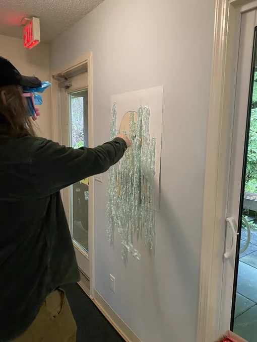 We played pin the hair on the Miku 