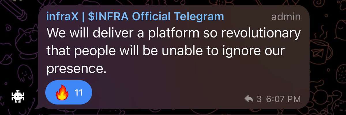 When team members are:

ex-#FAANG 
ex-#Fortune500
ex- @Apple 

And they start spitting cold ass lines like this you know something big is coming

$INFRA @InfraX_ 😮‍💨

You only have days left until the #dapp rollout starts…tick tick for this entry⏳