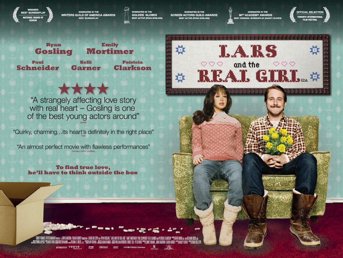 Lars and the Real Girl [70] is on PlutoTV: metacritic.com/movie/lars-and… #11pmspecial
'Gosling's performance is a small miracle, not only because he's so completely open as a man who's essentially shut off, but because he changes & grows so imperceptibly before our eyes.' - Wash Post