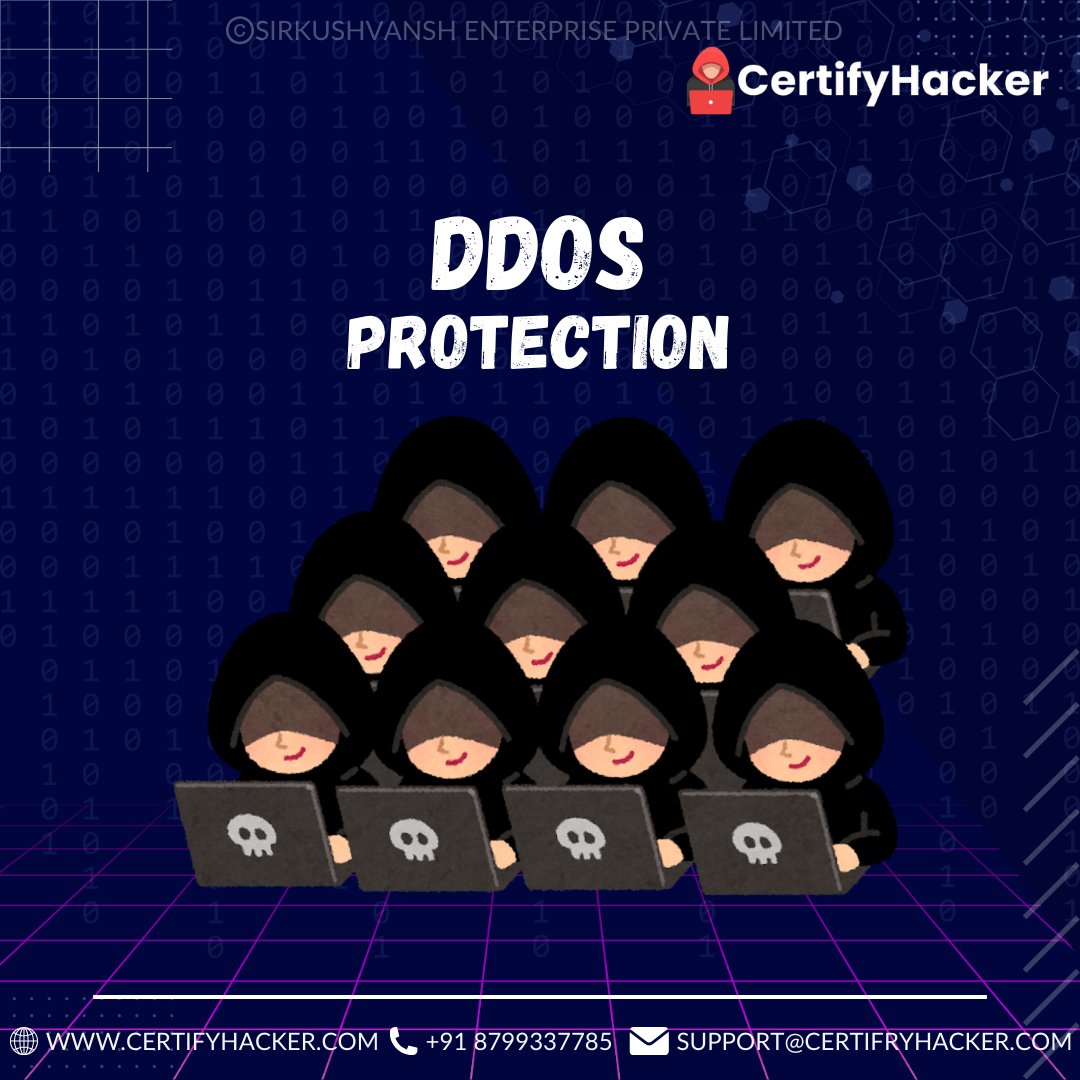 Shielding Your Digital Fortresses: Leading the Charge Against DDoS Onslaughts! ⚔️🔒 #CertifyHacker #DDoSProtection #securityawareness #cybersecurity #digitalsecurity