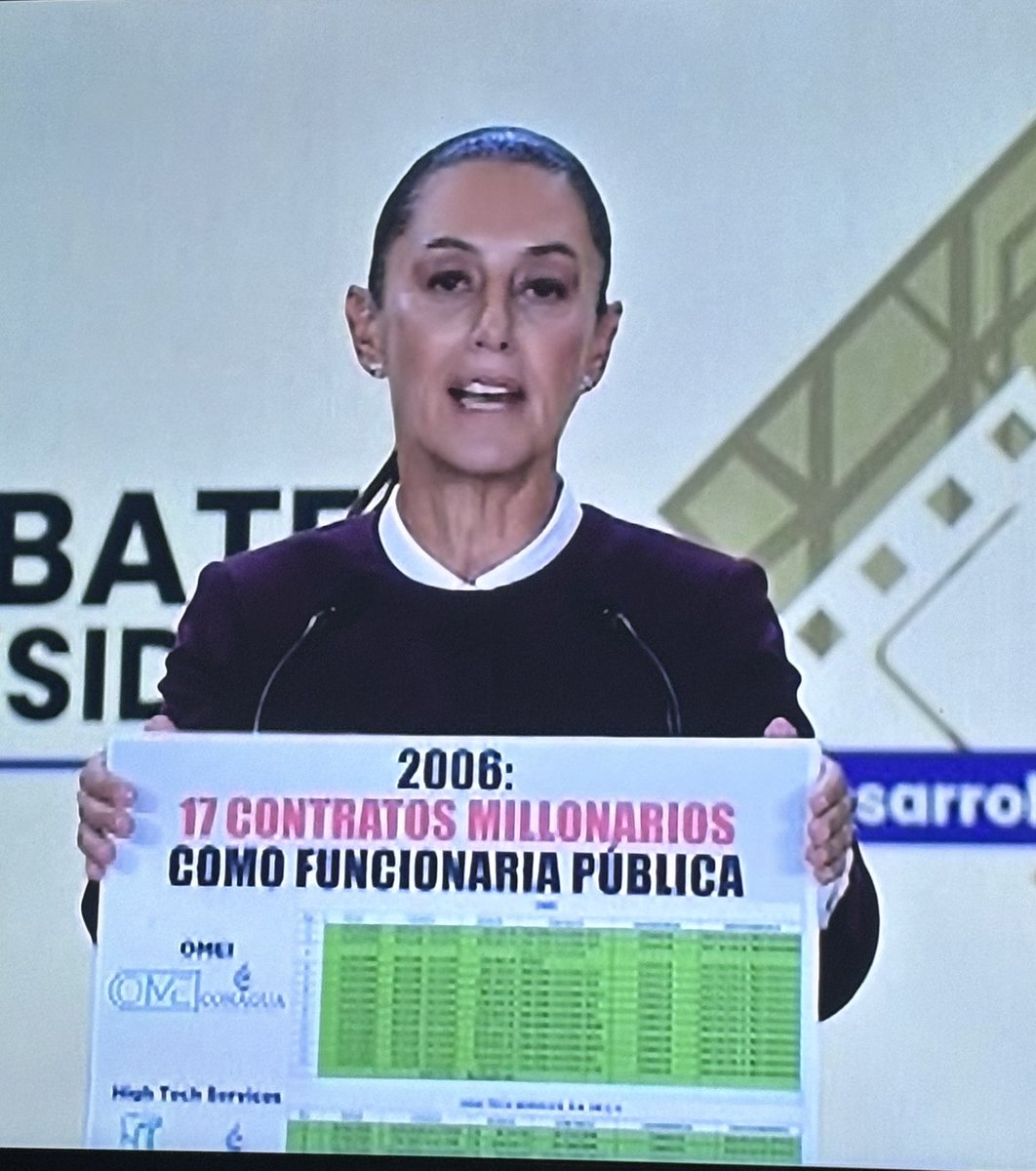 JoonieTheReader's tweet photo. Claudia presentando sus gráficas / México 

#DebateINE #DebatePresidencial https://t.co/fSWJ2q2K0i