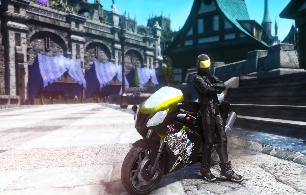 JulianBTXIV's tweet photo. The Empyreum is one of those places where there's no delivery for good quality ingredients. So I have to fetch it myself. Good thing I know how to drive AND how to gather.

Have a picture of my partner for those moments. And of course, ride safely everyone! https://t.co/ExF4r6uZJQ