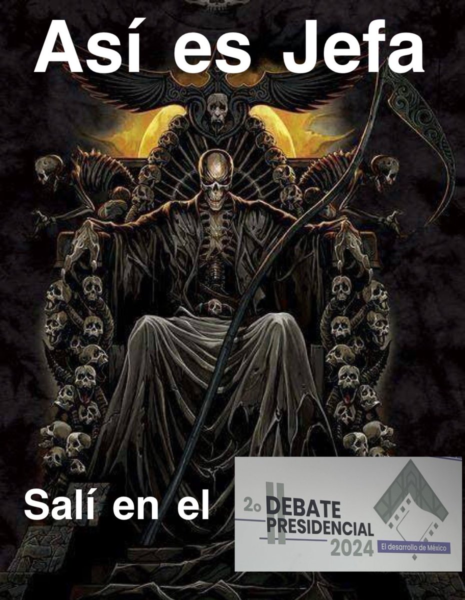 Los memes de calaca tomando protagonismo en el #DebateINE