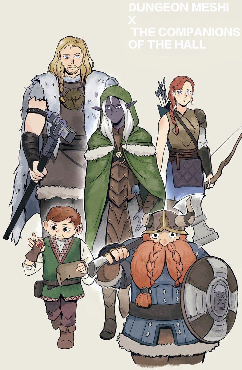 The Companions of the Hall in Dungeon Meshi..！
#dungeonmeshi #ダンジョン飯 #drizzt
#legendofdrizzt #drizztdourden