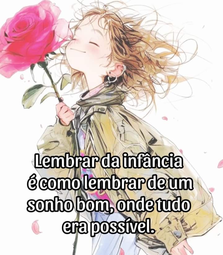 🩷 A vida é assim. 🩷 Às vezes, é preciso deixar 'viver' a criança que existe em nós.