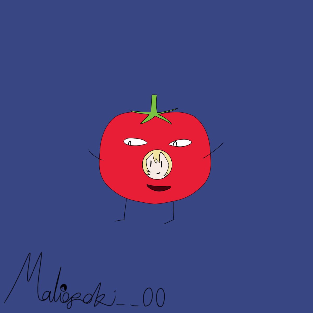 Here Is Another Dokibird Art!!!! Drew Her In A Tomato Costume. I Hope You Enjoy. 😊- Mabopoki #DokiGallery #Dokibird