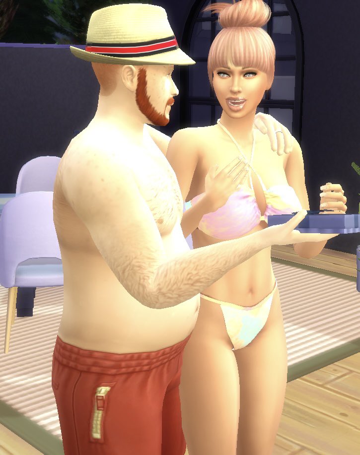 TheLizStone's tweet photo. Midlife crisis. New video up on my channel.  #sims #Sims4 #Sims4Cc https://t.co/kDuy8v8Bca