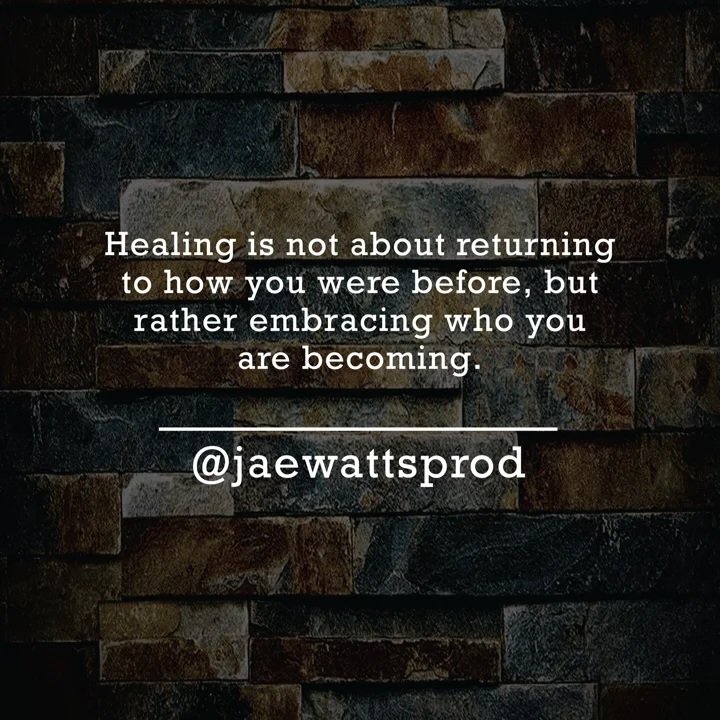 Embrace who you've become.

#Journey #Healing #therapy #EmbraceHealing #SelfAcceptance #HealingJourney #TherapeuticProcess #AcceptanceAndGrowth #HealingCommunity #TherapyGoals #AcceptanceIsKey #HealingTogether #TherapySupport #AcceptanceMindset