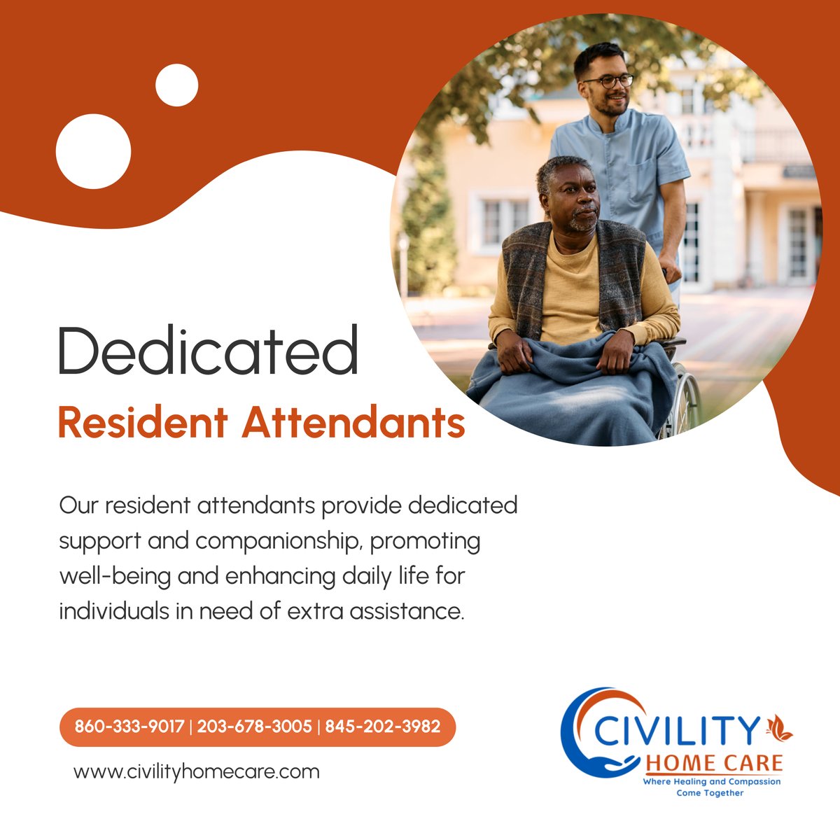 Discover the dedicated care and companionship provided by our resident attendants, ensuring peace of mind for you and your loved ones. 

#DanburyCT #HomeCareAndMedicalSupplies #ResidentAttendants #DedicatedSupport #CaringProfessionals