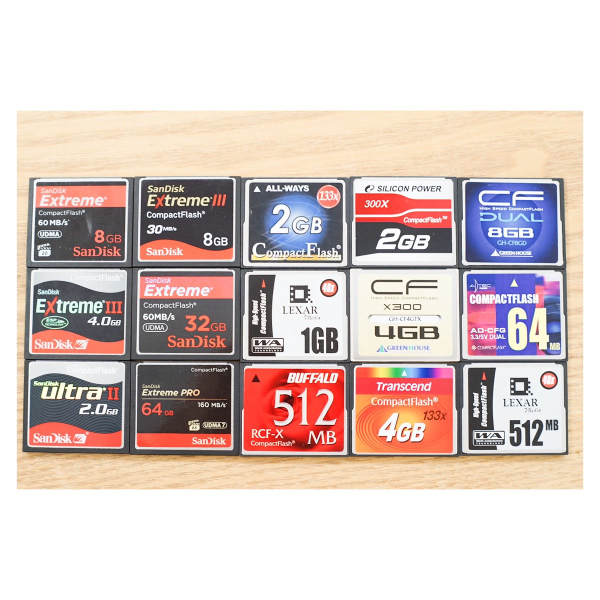 nisshincamera's tweet image. 中古CFカード大放出🎉

64MB, 512MB, 1GB, 2GB, 4GB, 8GB, 32GB, 64GBのものがございます✨
無くなり次第終了なので、お探しの方はぜひお越しください🤗🙌

※全て現状品で保証はありません

#compactflash #cf #秋葉原