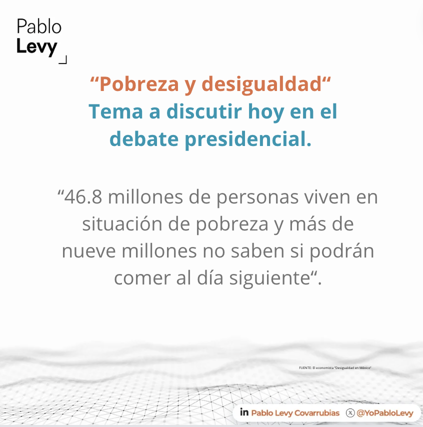 ¡Estos datos son alarmantes! ⚠️ La pobreza en nuestro país es una realidad, el 36.3% de la población total del país viven en situación de pobreza. ¿Qué te parecen las propuestas de los candidatos? 👁‍🗨 #DebateINE #DebatePresidencial2024 #DatosDuros