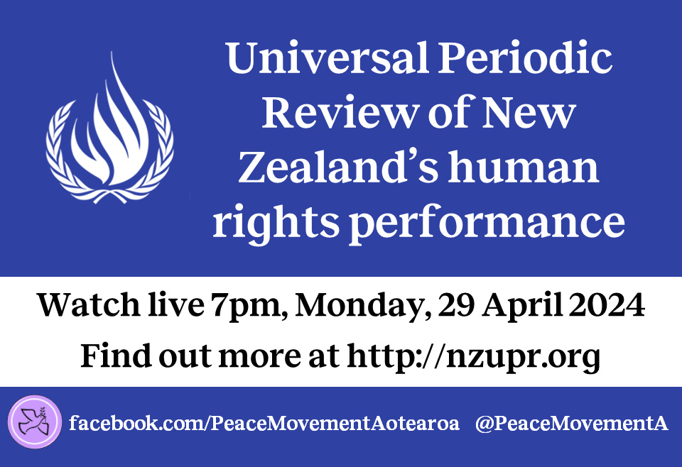 Tonight #NZ #HumanRights 👉facebook.com/PeaceMovementA… #UPR46 #ToitūTeTiriti #ProtectHumanRights #ClimateJustice @OraTaiao @ncwnz @climateparentnz @NZHumanRights @AccessForAllNZ @Ahikaroa @ronnykareni @timjonesbooks @CWSNZ @LivingWageNZ @diva4equality @JacquiSoutheyNZ @OHCHR_Pacific