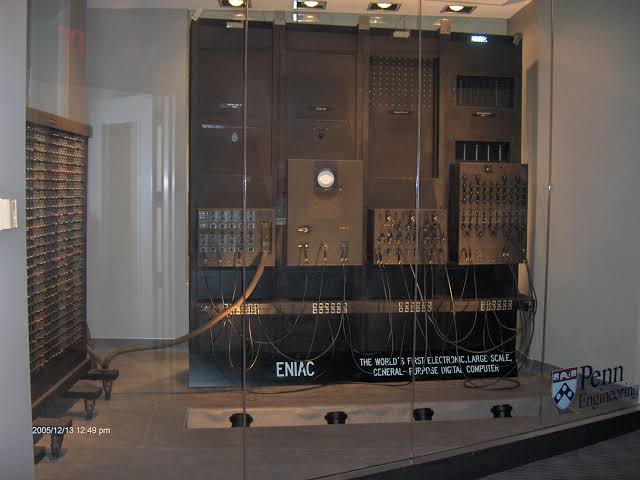 ENIAC ( Electronic Numerical Integrator and Computer) was the first programmable electronic, general-purpose digital computer, completed in 1945