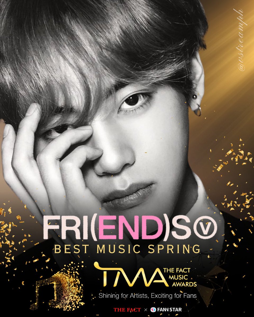 🏆Congratulations Taehyung for winning 'FRIENDS' as Best Music Spring at The Fact Music Awards 2024.

V BEST MUSIC SPRING AWARD 
#FRI_END_S_TMA_WIN 
#TMA春勝者テテのFRIENDS