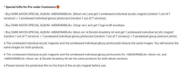 miiilktae_'s tweet photo. #PO_Miiilktae
[OPEN PO] ENHYPEN DARK MOON SPECIAL ALBUM MEMORABILIA WTS

🔮 Moon version
💸 350k dp 200k (est 500gr) 
🔮 Vargr version
💸 245k dp 100k (est 300gr) 
🔮 Moon ver &amp; decelis academy kit
💸 955k dp 650k (est 600gr) 

✅ Bersih ina
✅ Pob
✅ Cicilan
❌ Packing
🏡 Jateng https://t.co/pfx5MappWx