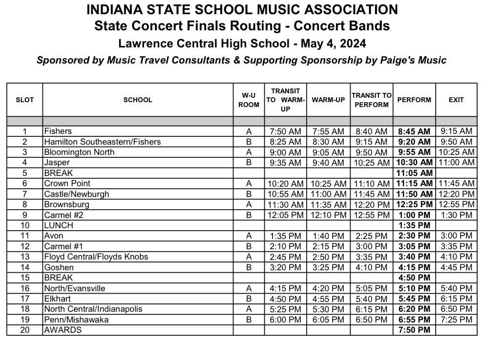 Congratulations to the members of the Goshen HS Wind Ensemble for earning a Gold rating with distinction and sight reading this afternoon!  So proud of these kids!!