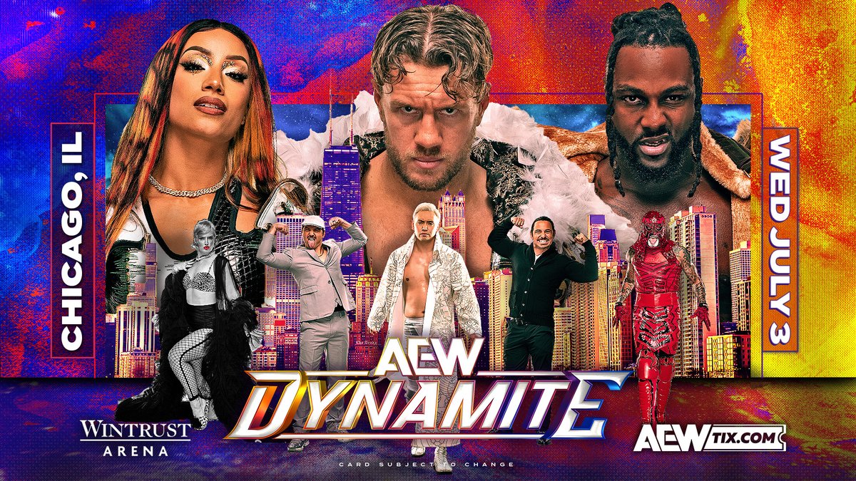 🚨 JUST ANNOUNCED 🚨 @AEW returns to Wintrust Arena on Wednesday, July 3 for Dynamite and Rampage! Tickets go on sale this Thursday at 10 AM. #AEWDynamite #WintrustArena ℹ️ | wintrustarena.com/events/detail/…