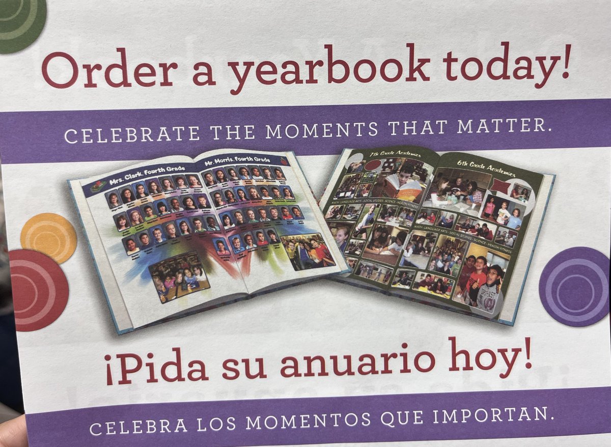 🚨LAST CALL🚨 TOMORROW is the last day the JH Yearbook Department will take orders for the 23-24 edition. Students may order “in-person” on campus. ‼️Cost is $25 Order with Mr. Garcia in Room 117, before or after school. They will be distributed the last week of May.