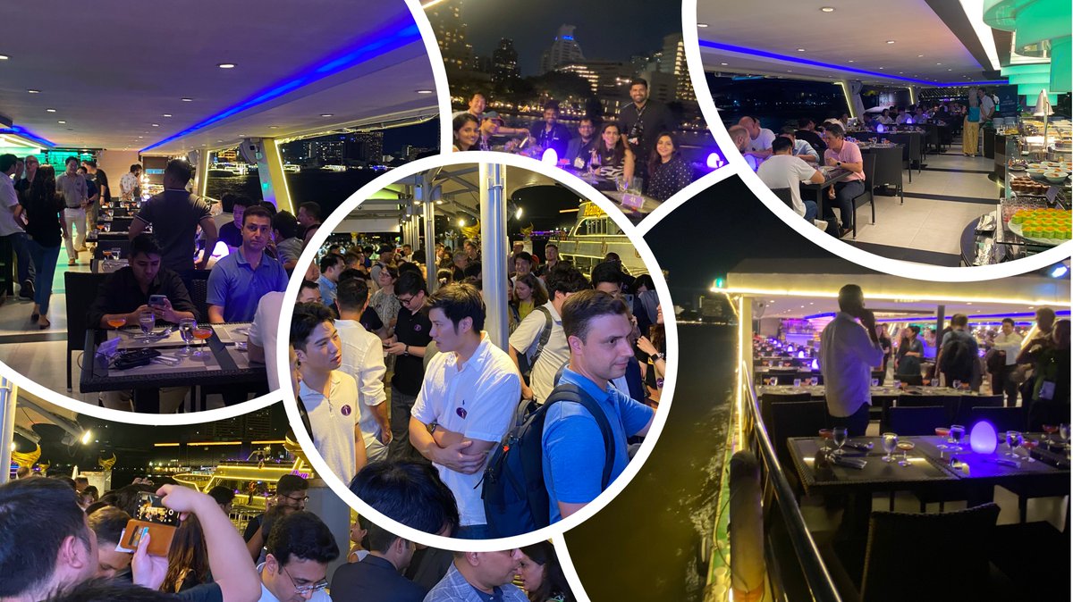 The Fintech Cruise last week was super fun. Thanks to everyone to braved Bangkok's traffic and weather to make it there. The cruise was the perfect way to unwind after the conference last week. See you again soon, Bangkok! @twifintech