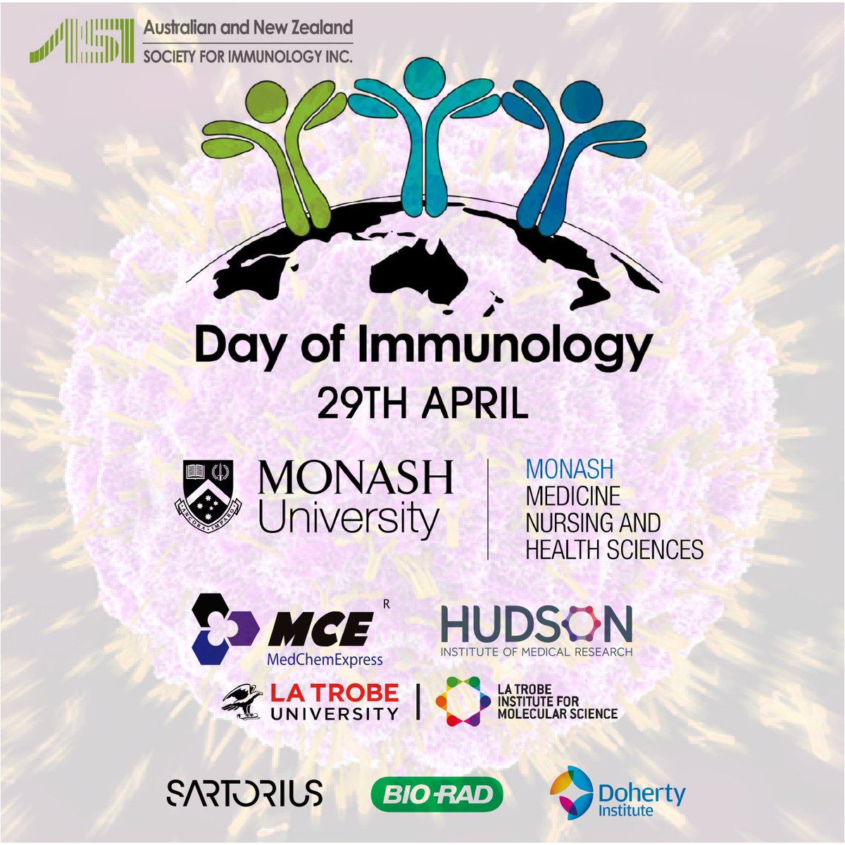 The best day of the year is here! It's the annual #DayOfImmunology 🥳🥳🥳 Thank you to all of our brilliant immunologists who are working hard to improve our health and knowledge. @ASImmunology dayofimmunology.org.au