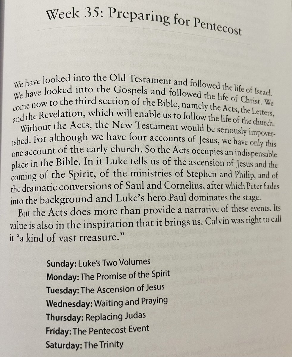 Today is Thirty-Fifth Sunday of April, now’s the week 35 I’m on reading Preparing for Pentecost of #ThroughtheBibleThroughtheYear book. #JohnStott