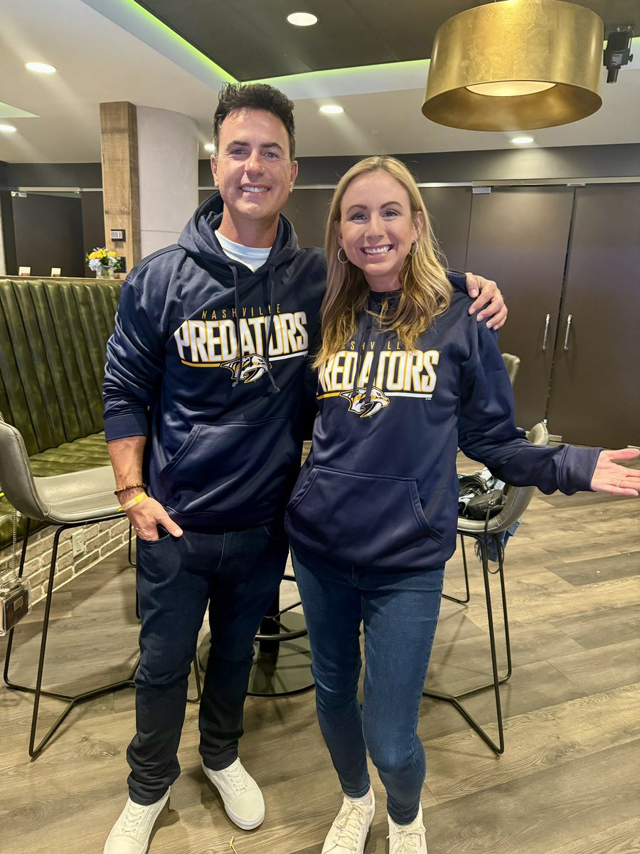 The Preds may have lost, but we won with our $30 Costco sweatshirts! 🤣 Hope you had a good weekend friends!❤️ @JoeBreezyRadio