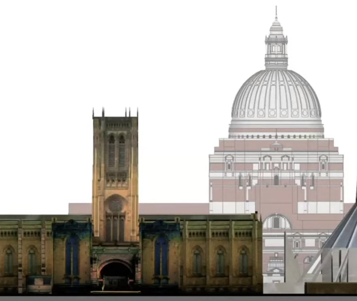 'Greatest church that never was': Lutyens’s Proposed Liverpool Cathedral. If the UK hadn't abandoned the gold standard, would this monumental cathedral have been built? The project began in 1933 and died in '53. youtube.com/watch?v=6gILJa…