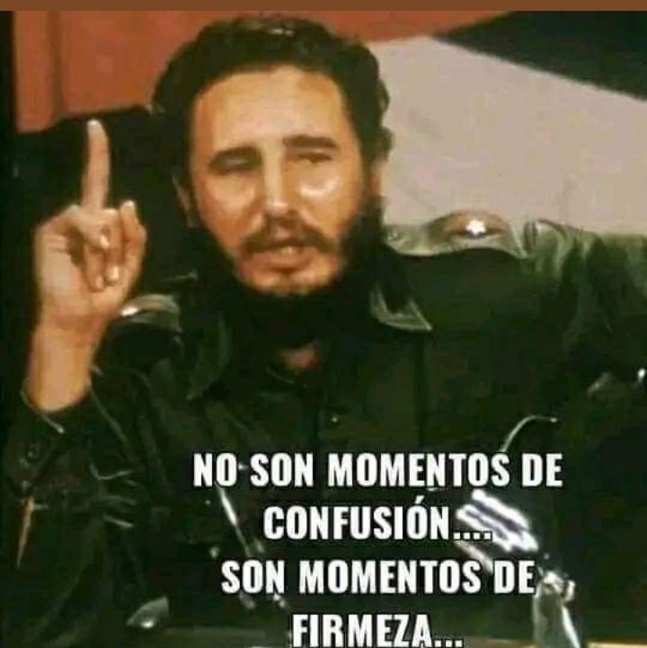 These are not moments of confusion, they are moments of firmness. #PatriaOMuerteVenceremos.