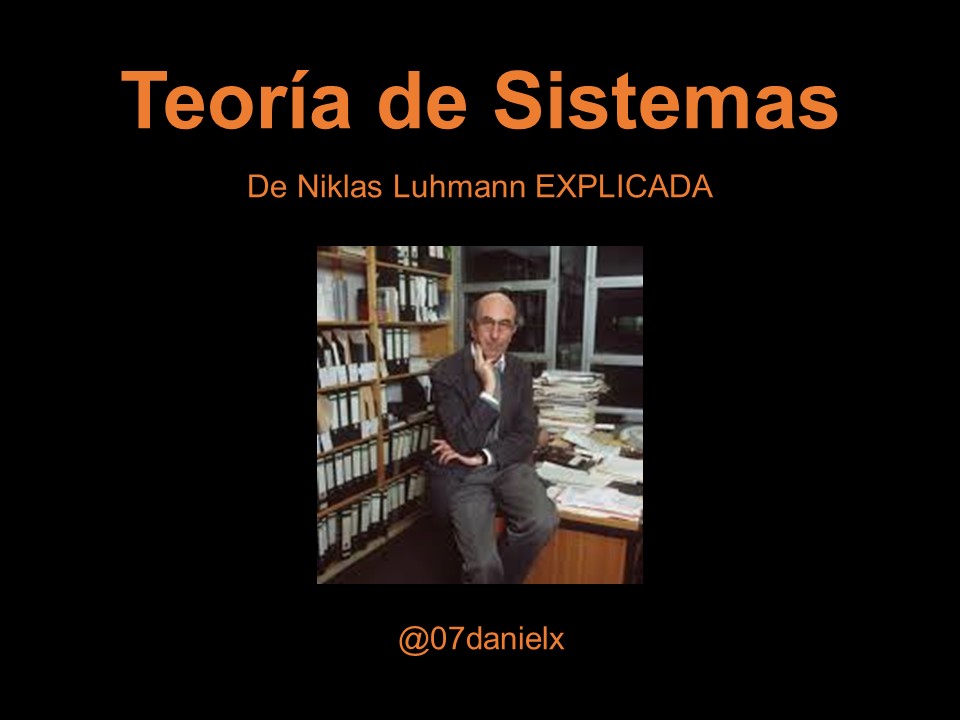 La teoría de sistemas de #Luhmann es una de las teorías sociológicas más complejas, así que intentaré explicártela de forma sencilla. 🧵
#Sociologia #cienciassociales
