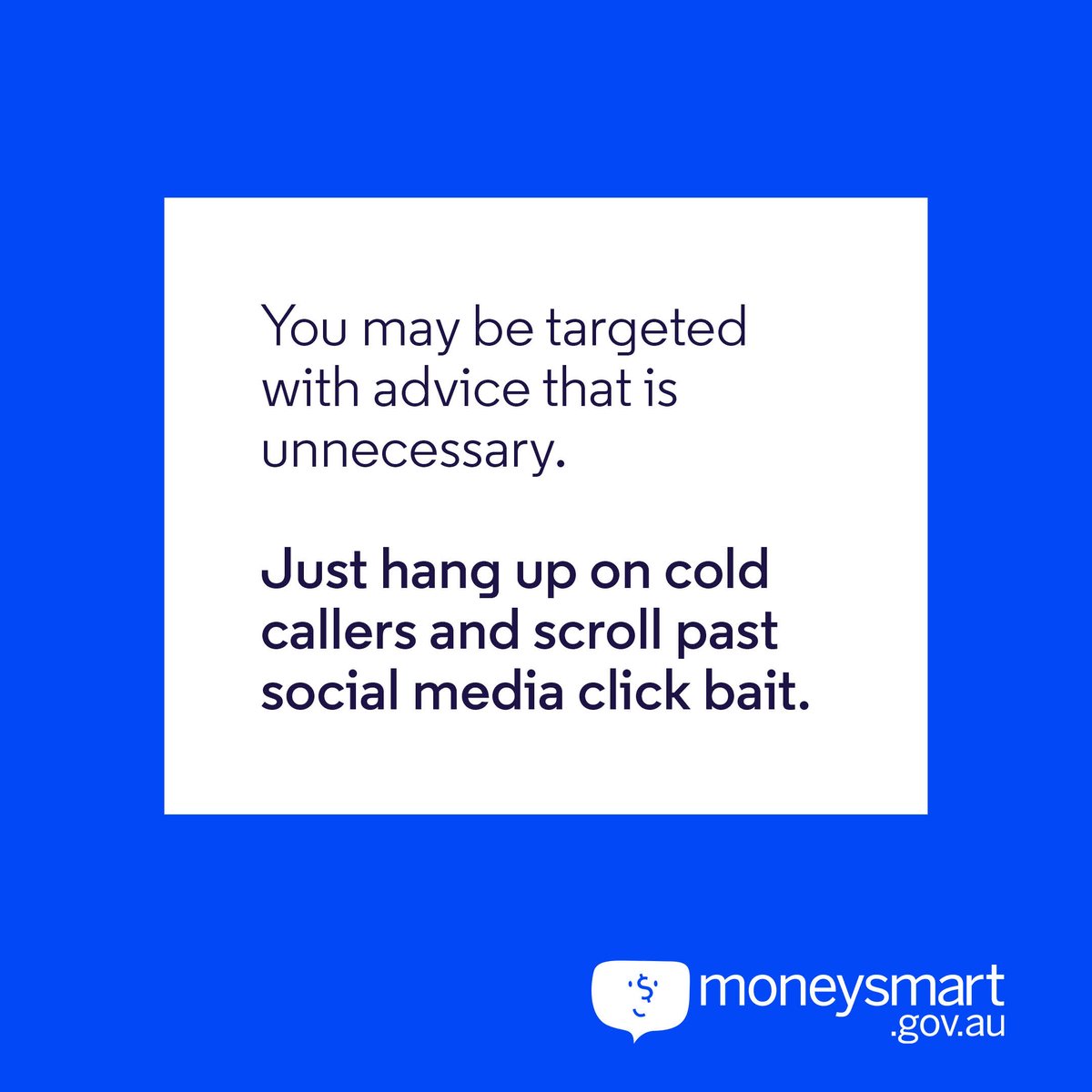 Be wary of cold callers or click bait social media ads trying to sell you a new #SuperFund. Do your own research and don’t rush important financial decisions. Read more: bit.ly/3UN9GRj