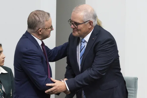 BREAKING: ScoMo Tells Albo That He Should've Reminded The Ladies That In Other Countries They Could've Been Shot For Rallying #auspol