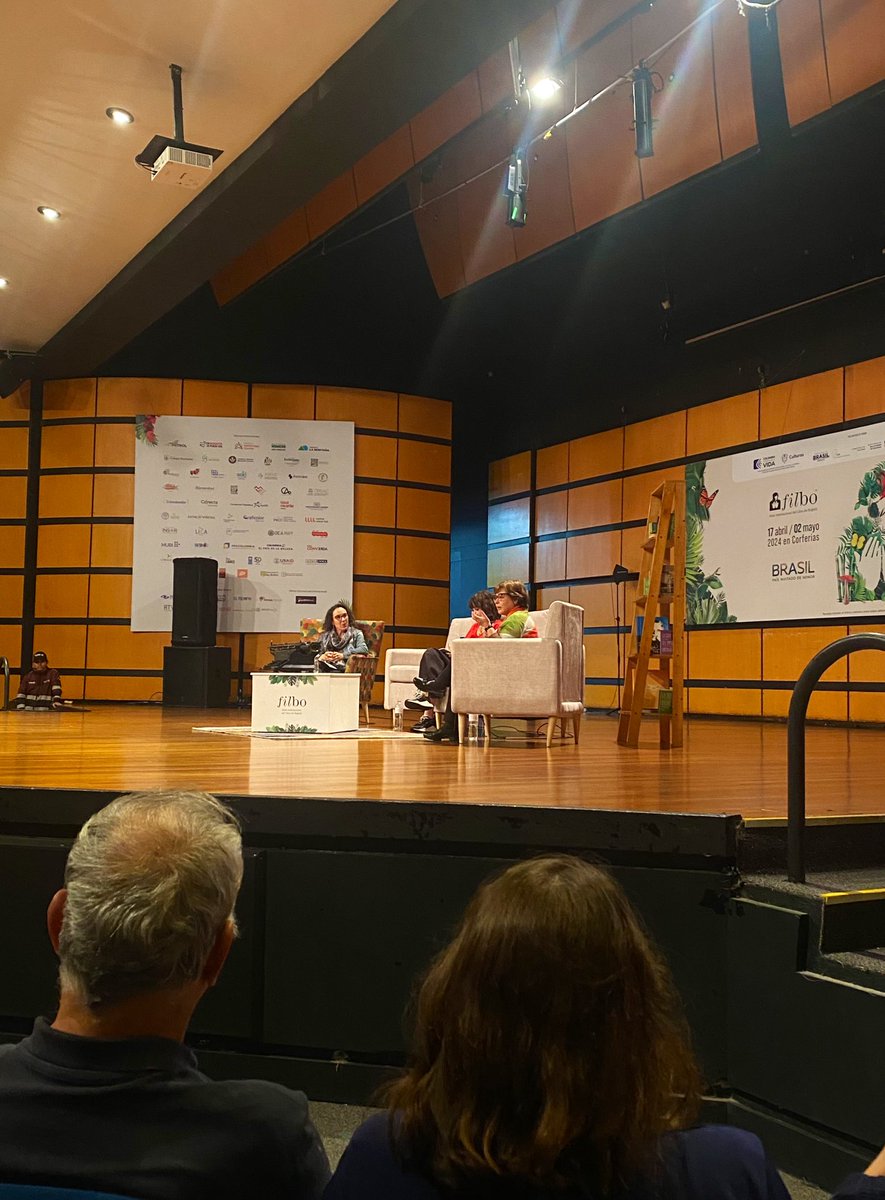 Dos conversatorios maravillosos hoy en la @FILBogota “Todos estamos locos” y “El arte y la escritura como catarsis”@amaliaandrade_ @BrunaHusky @camilo_hoyos #AlejandraJaramillo y #PiedadBonnett ❤️‍🩹