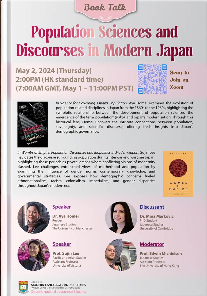 Population Sciences and Discourses in Modern Japan asianstudies.org/events/populat… @aasasianstudies