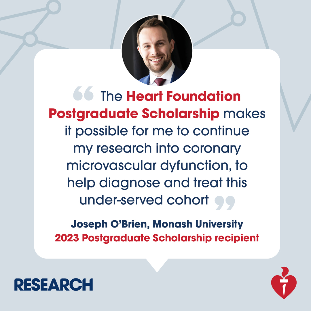 Ignite your career in cardiovascular research! Heart Foundation Postgraduate Scholarship applications are now OPEN! 🎓 (1/2) #PostGrad #CardiovascularResearch pulse.ly/iplhlmqivj