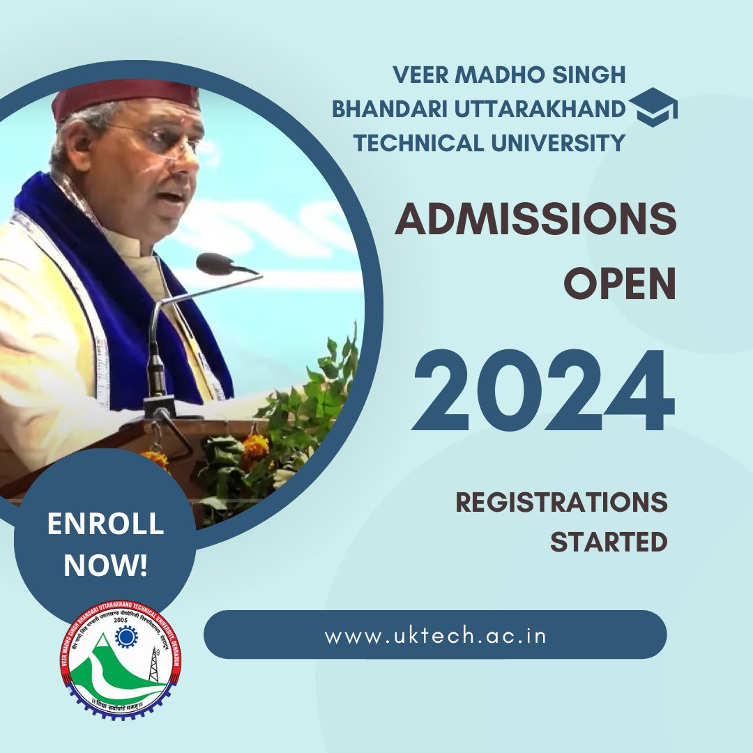 Registration for Admission Now Open 

#Dehradun #admission #Uttarakhand #freshstudent #registration #college #studentlife #University #technical #vmsbutu #collegelife #engineer #law #Management #pharmacy #newstudent #pitthoragarh #tehri #uttarkashi #seemant #gopeshwar