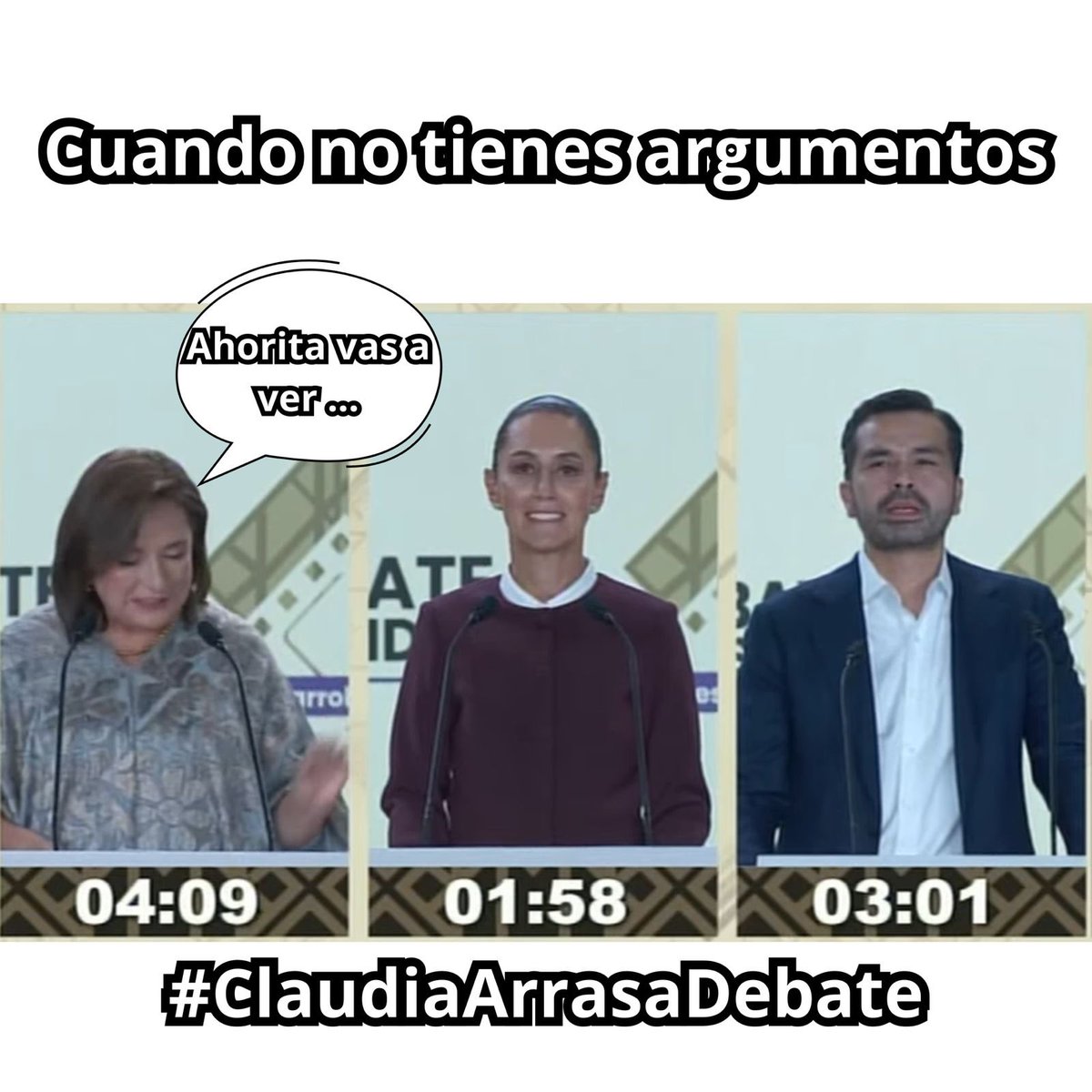Paul_Pellon's tweet photo. Así de ridícula se ve la candidata de la oposición PRIANISTA 😂🤣

#ClaudiaPresidenta
#ClaudiaArrasaDebate
#DebateINE 
#DebatePresidencial2024 https://t.co/ye5sgR18Db