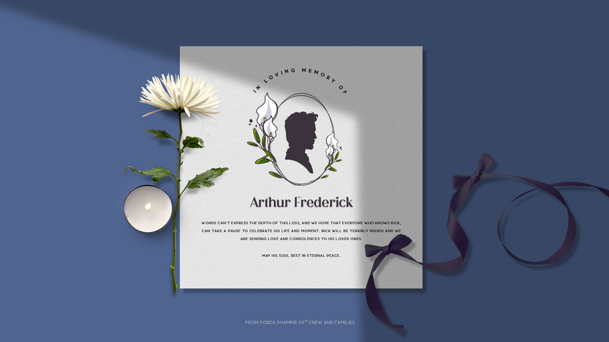 forzdhampir's tweet photo. ㅤ
 
[ IN LOVING MEMORY, ARTHUR FREDERICK ]

You may be gone but your memory will live on forever. You touched the lives of so many people with your kindness and generosity. Rest in peace, the writer behind Arthur Frederick's character. 
 
ㅤ https://t.co/VaLLYRA5Tp