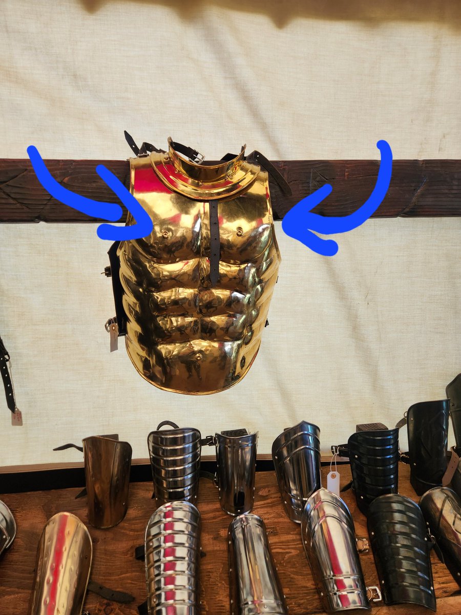 Tava na renaissance faire ontem e achei a armadura perfeita pro <a href="/guilhermesvaldi/">Guilherme Dei Svaldi</a> fazer cosplay do Arius.

Pode esperar que já já chega pelo correio, Guilherme! Assim que o lucro do meu investimento no Empório Purpúrea começar a entrar, eu compro pro você...

#Tormenta20