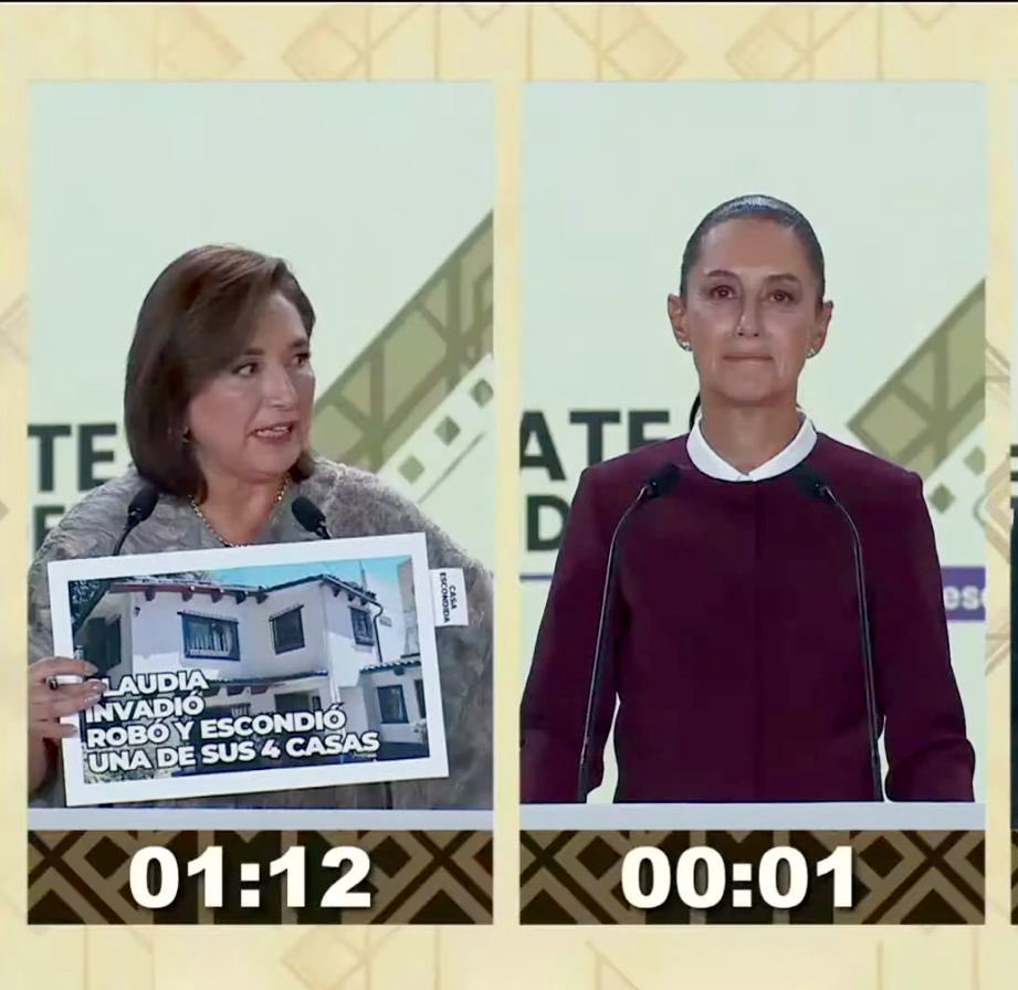 “Claudia invadió, robó y escondió una de sus 4 casas” 

Tómala #NarcoCandidataClaudia!

@XochitlGalvez sigue callando a #LaCandidataDeLasMentiras #ClaudiaMiente 

#XochitlPresidenta 
#Xochitl2024 
#DebateX 
#DebatePresidencial